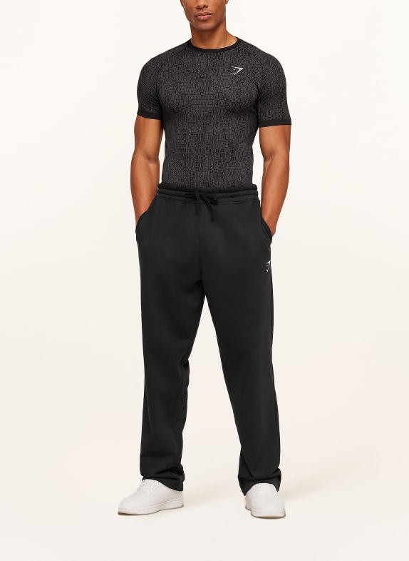GYMSHARK Funktionsshirt GEO SEAMLESS DUNKELGRAU / GRAU