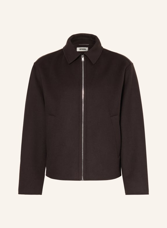 DRYKORN Overjacket RIKKO MARRON FONCÉ