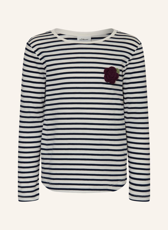 s.Oliver RED Longsleeve WEISS / DUNKELBLAU