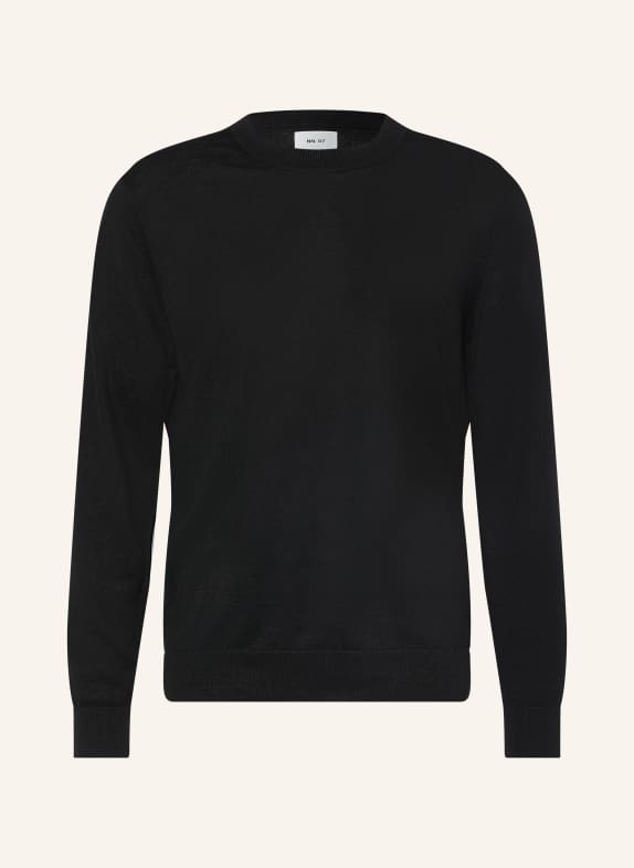 NN.07 Linen Sweater TED BLACK