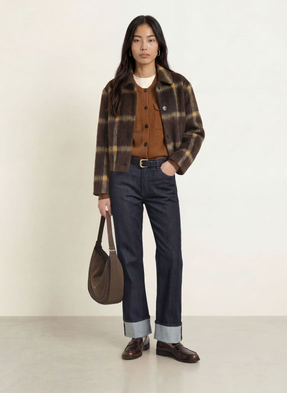 darling harbour Overjacket dark brown /beige