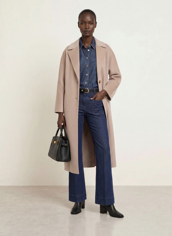 CINZIA ROCCA Manteau en laine oversize BEIGE