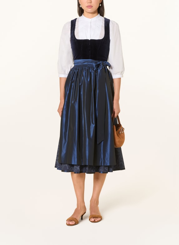 wallmann Dirndlblouse met 3/4-mouwen WIT