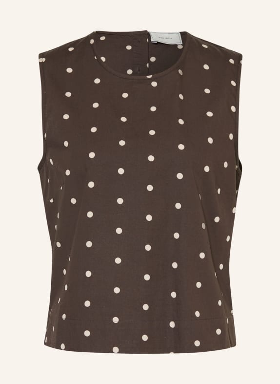 NEO NOIR Blusentop POLLY DUNKELBRAUN / BEIGE