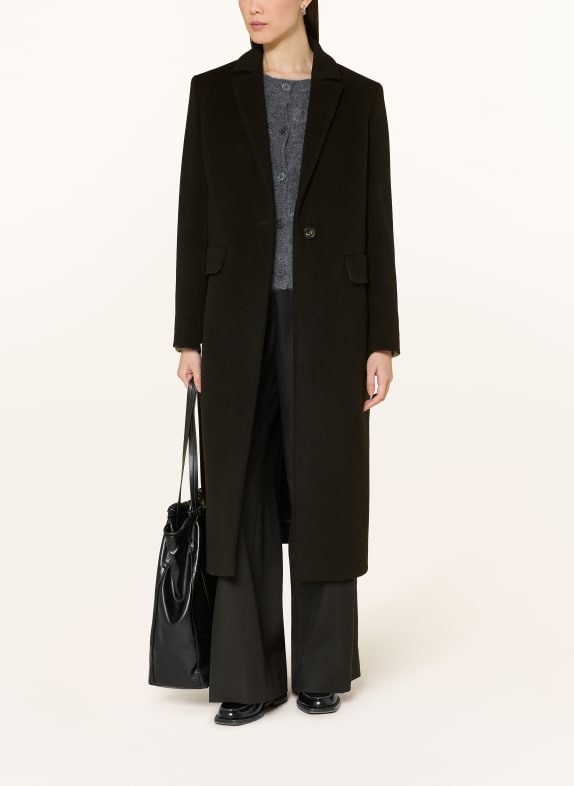 CINZIA ROCCA Manteau en laine NOIR