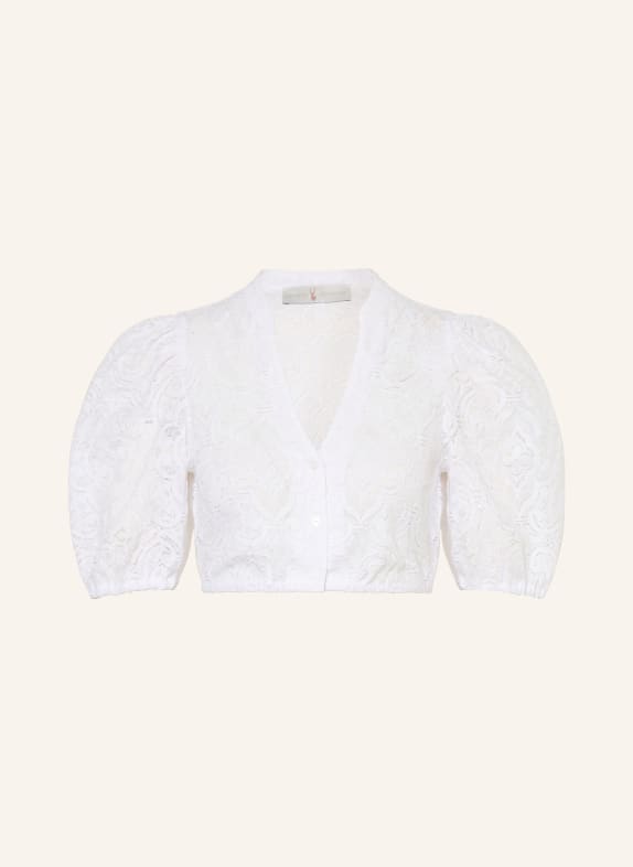 Johann & Johanna Dirndlbluse aus Spitze WEISS