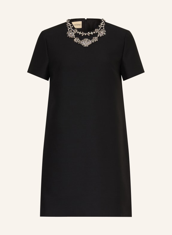 VALENTINO Dress with rhinestones BLACK