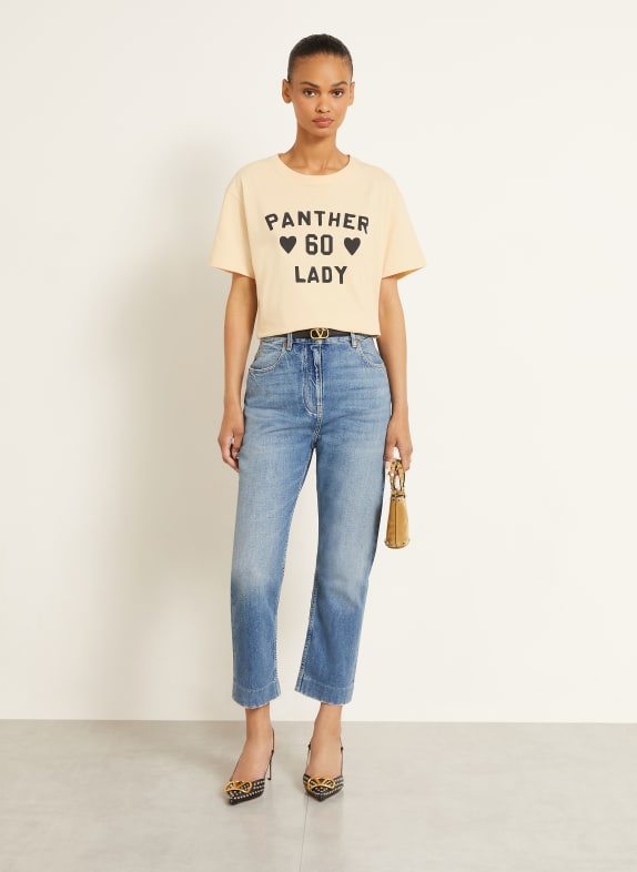 VALENTINO T-shirt PATTERN BEIGE / ZWART