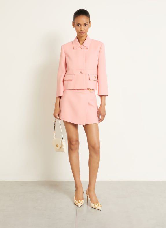 VALENTINO Rock SOLID in Wickeloptik ROSA