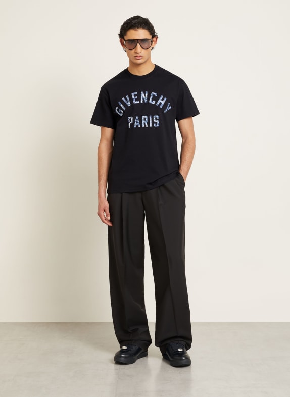 GIVENCHY T-shirt ZWART / BLAUW / WIT
