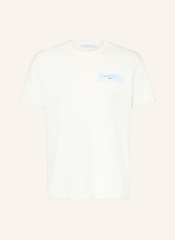 GIVENCHY T-shirt ECRU / LIGHT BLUE