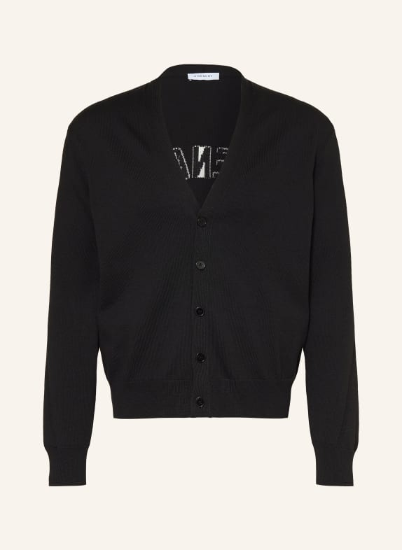 GIVENCHY Cardigan BLACK / WHITE