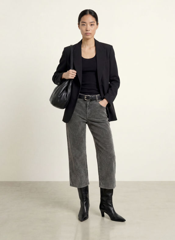 GANG Pantalon style jupe-culotte 94CAROL GRIS FONCÉ / GRIS