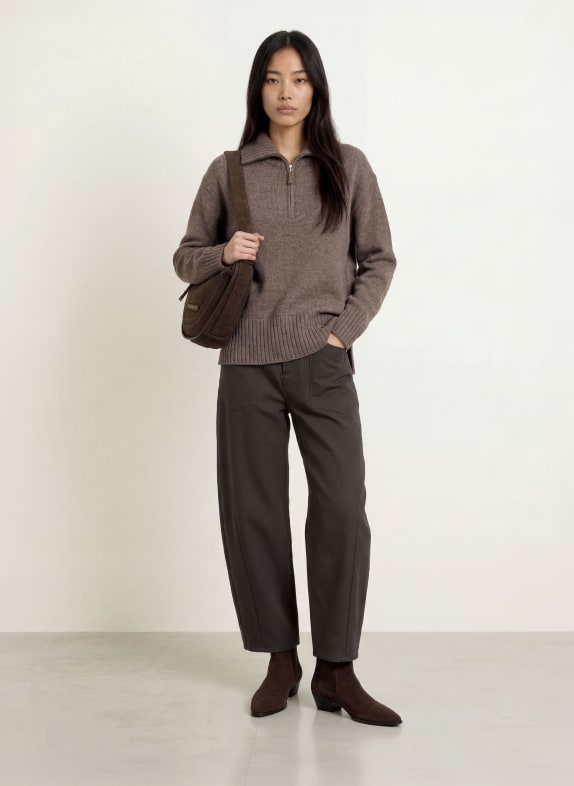 GANG 7/8 broek 94ODINA MARRON FONCÉ
