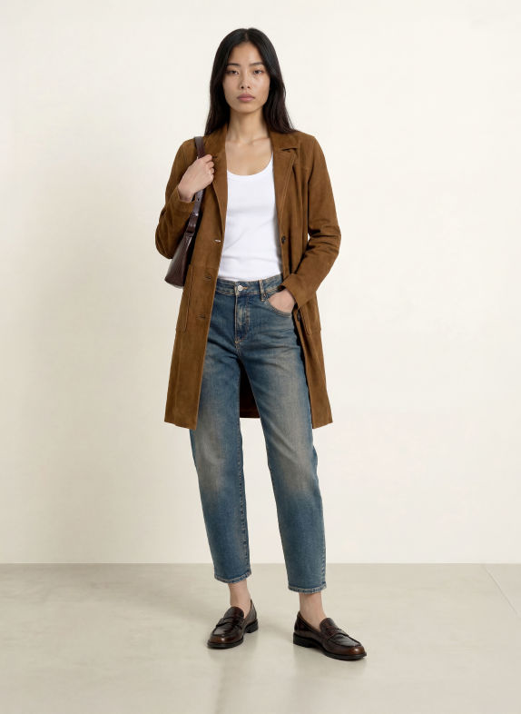 GANG Barrel jeans 94IDA 7820 brown tinted