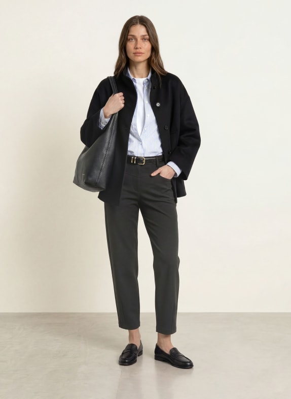 CAMBIO 7/8-broek ELIN van jersey ZWART