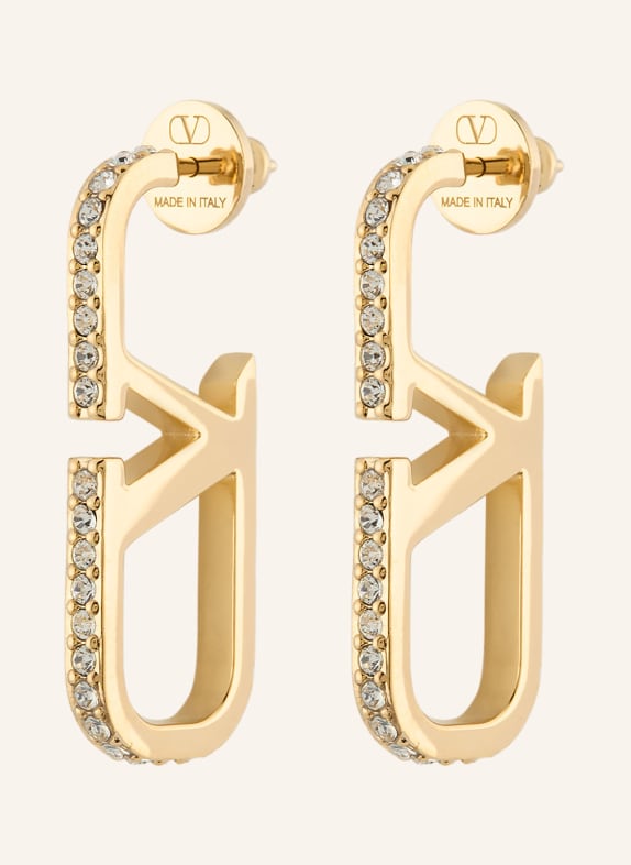 VALENTINO GARAVANI Ohrringe VLOGO SIGNATURE mit Swarovski Kristallen GOLD