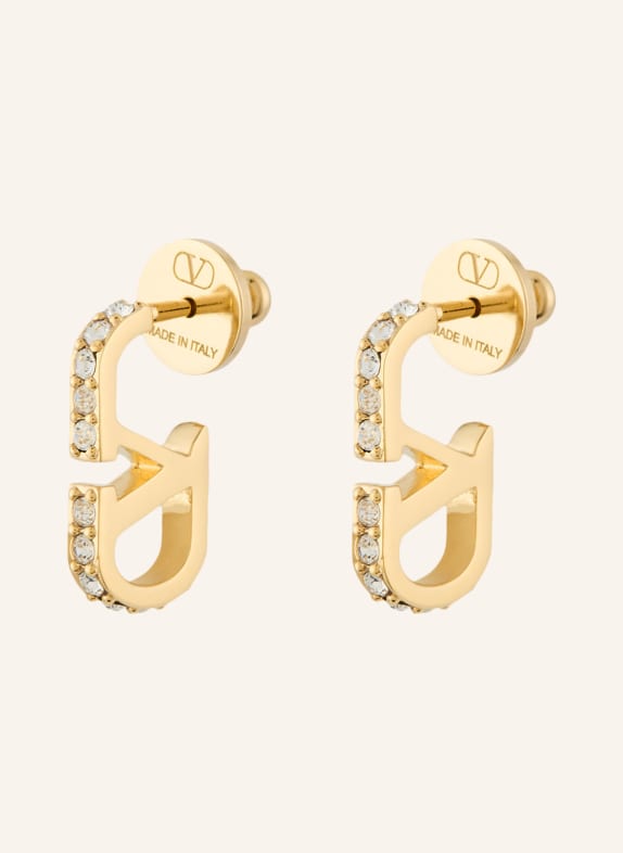 VALENTINO GARAVANI Ohrstecker VLOGO SIGNATURE mit Swarovski Kristallen GOLD