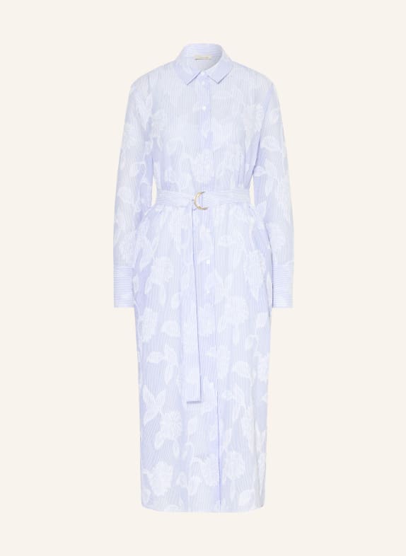 lilienfels Hemdblusenkleid HELLBLAU / WEISS