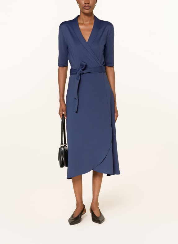 lilienfels Wickelkleid mit 3/4-Arm DUNKELBLAU