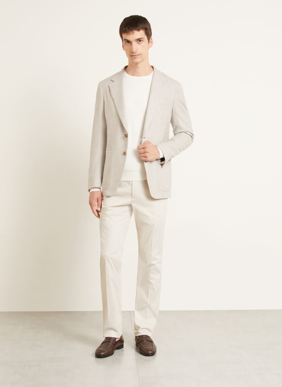 ZEGNA Kalhoty Slim Fit KRÉMOVÁ