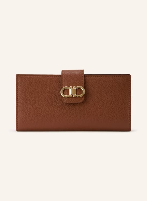 FERRAGAMO Peněženka KOŇAKOVÁ / ZLATÁ