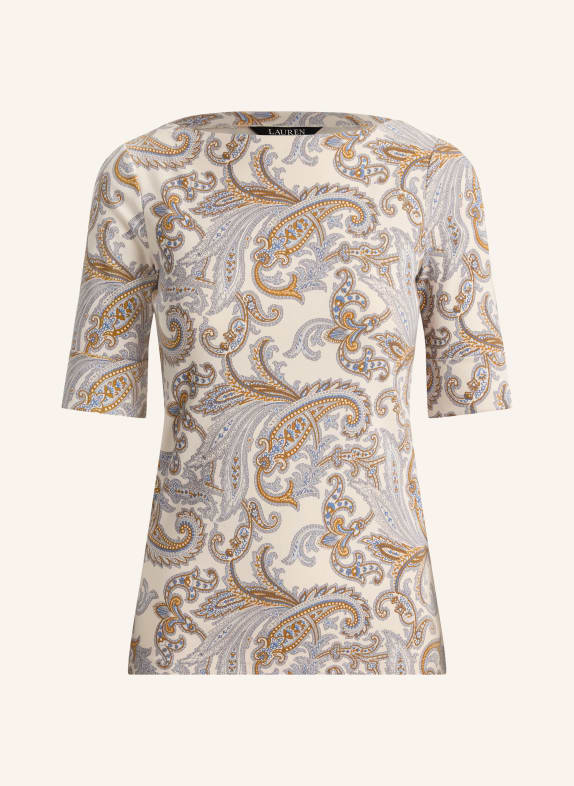 LAUREN RALPH LAUREN T-shirt CRÈME / COGNAC / BLEU