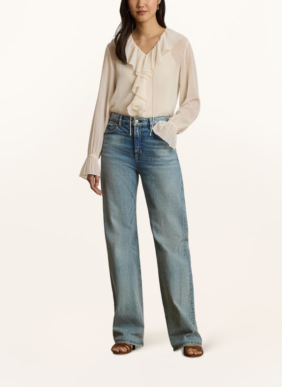 LAUREN RALPH LAUREN Chemisier à volants CRÈME