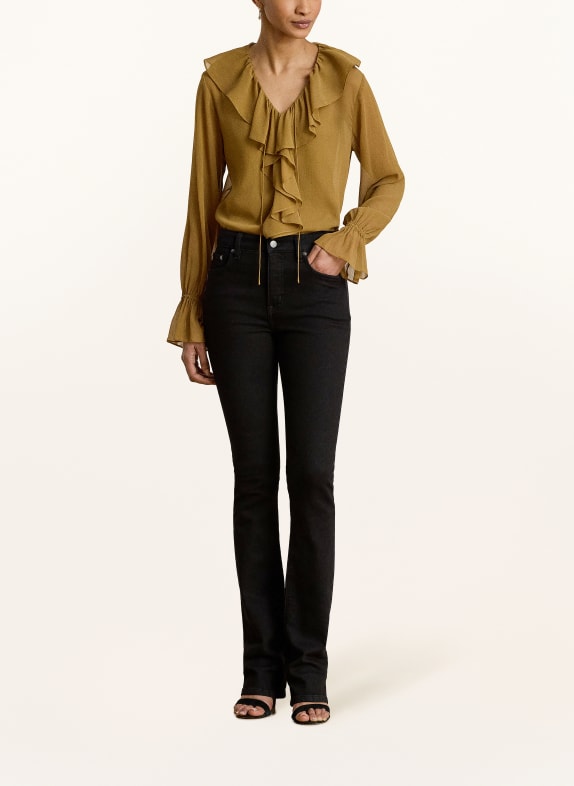 LAUREN RALPH LAUREN Chemisier à volants OLIVE