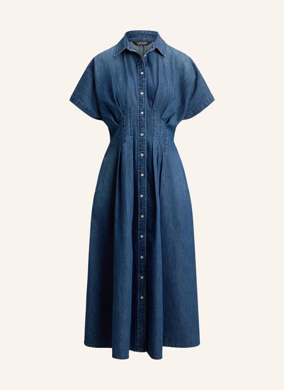 LAUREN RALPH LAUREN Džínové šaty TMAVĚ MODRÁ