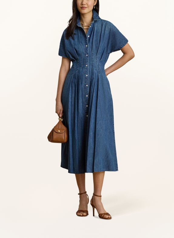 LAUREN RALPH LAUREN Jeanskleid DUNKELBLAU