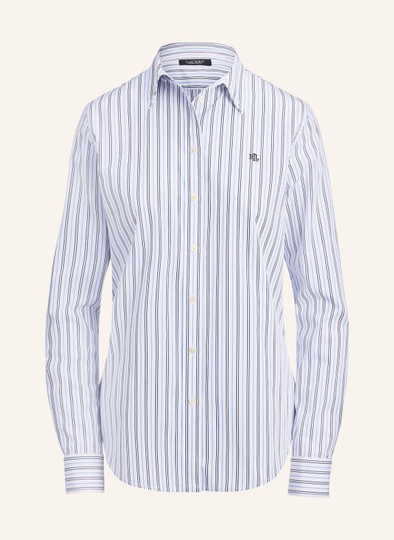 LAUREN RALPH LAUREN Shirt blouse WHITE / BLUE / BLACK