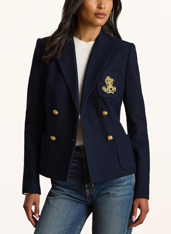 LAUREN RALPH LAUREN Blazer en piqué BLEU FONCÉ