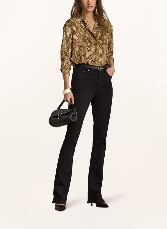 LAUREN RALPH LAUREN Hemdbluse COGNAC / BRAUN
