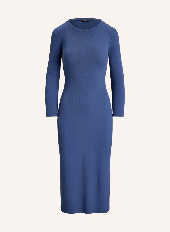 LAUREN RALPH LAUREN Jerseyové šaty s 3/4 rukávy MODRÁ