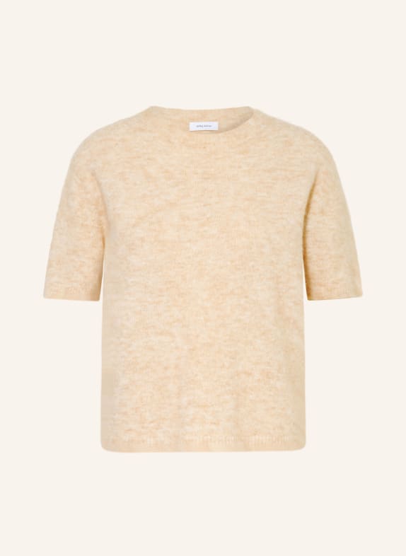 darling harbour Knit shirt with alpaca pebble melange