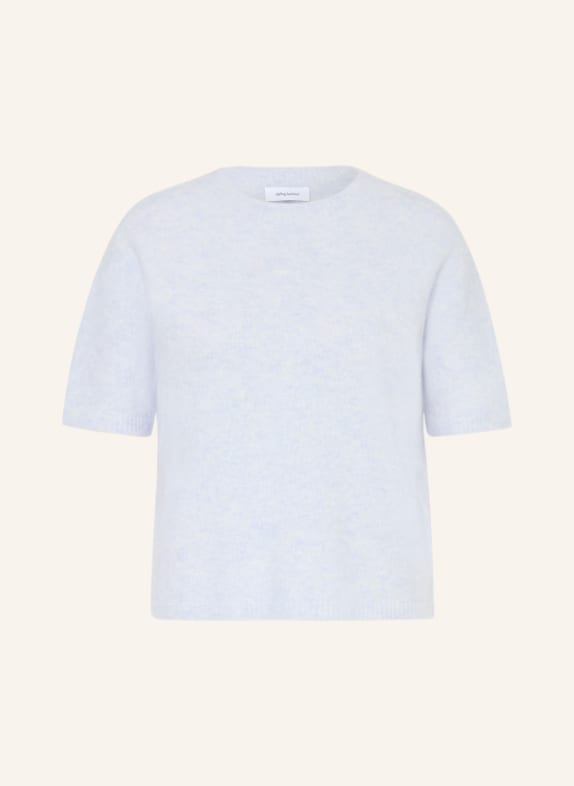 darling harbour Knit shirt with alpaca LIGHT BLUE