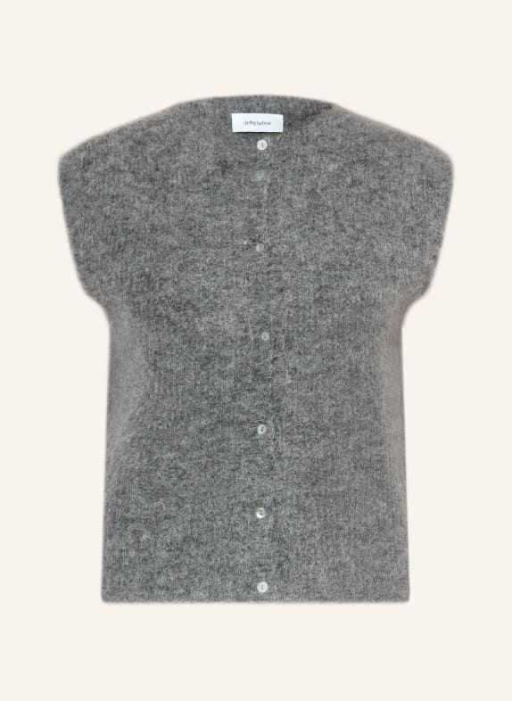 darling harbour Knitted vest with alpaca GREY MELANGE