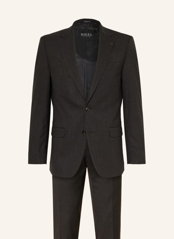 DIGEL Anzug DAREN Modern Fit SCHWARZ / GRAU