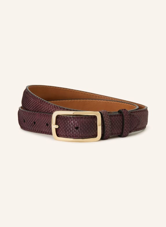 Reptile's House Leren riem BLIND BRUIN / GOUD