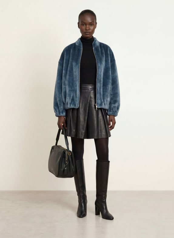 BETTA CORRADI Kunstfell-Blouson PETROL