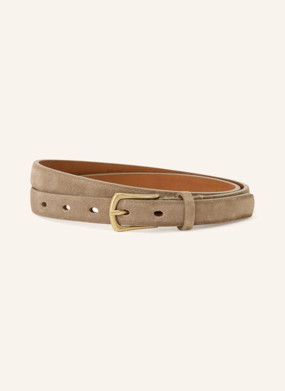 Reptile's House Leren riem CAMEL / GOUD