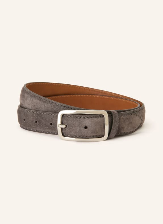 Reptile's House Leren riem GRIJS / ZILVER