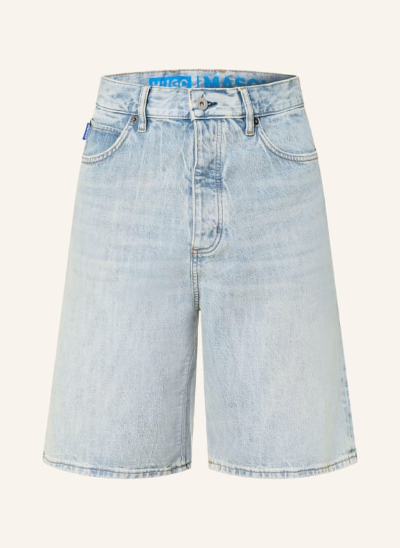 HUGO Jeansshorts MASON Loose Baggy Fit 455 LIGHT/PASTEL BLUE
