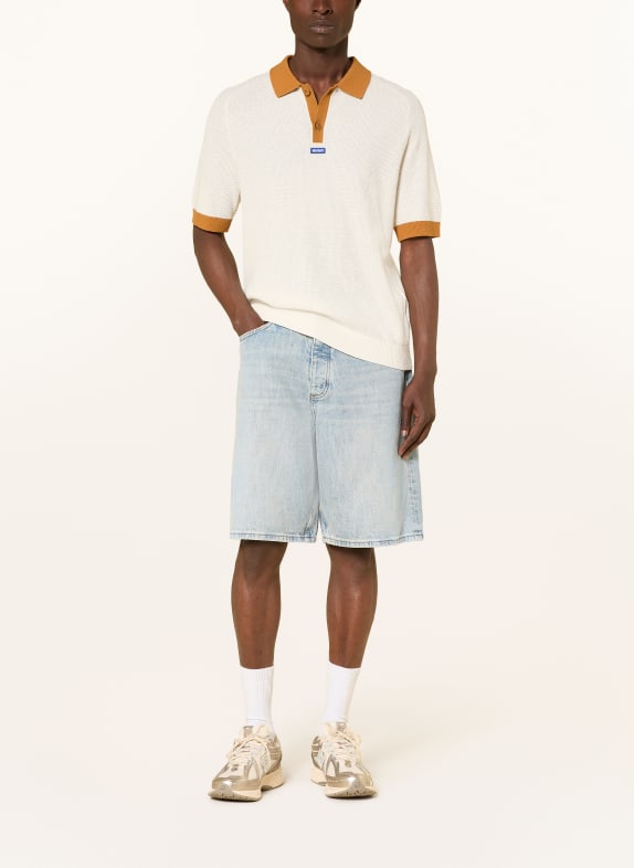 HUGO Jeansshorts MASON Loose Baggy Fit 455 LIGHT/PASTEL BLUE