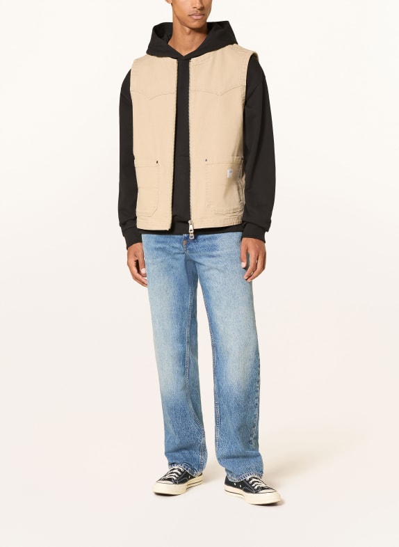 HUGO Jeansy NATE o luźnym kroju 420 MEDIUM BLUE