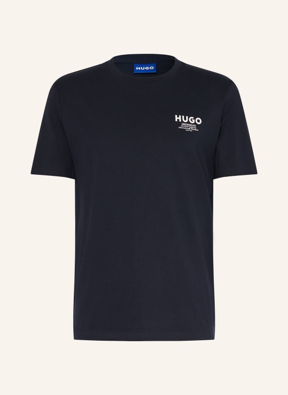 HUGO T-shirt NESPTEE DONKERBLAUW