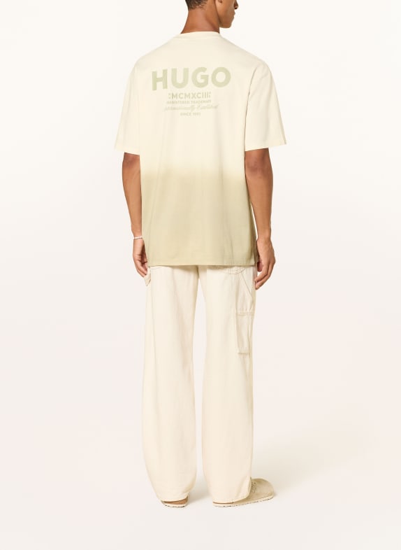 HUGO T-shirt NALONO BEIGE / KAKI