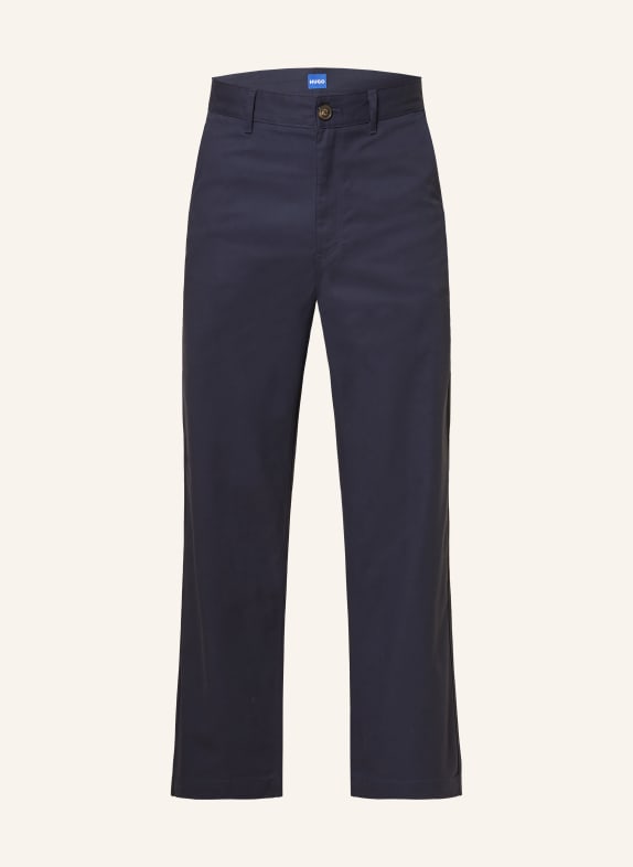 HUGO Chino GAREGIN Regular Fit DONKERBLAUW