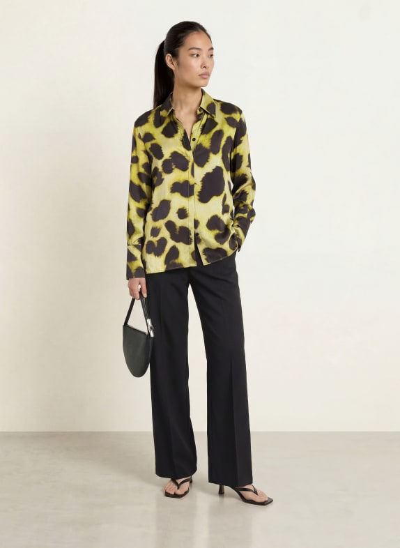 miss goodlife Satijnen blouse LICHTGROEN / ZWART